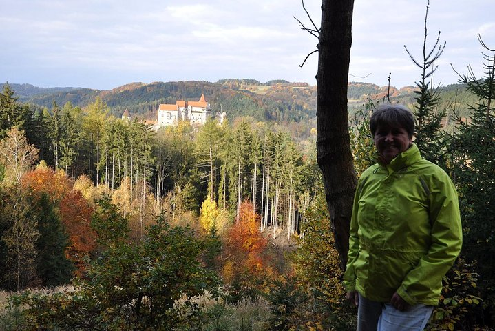 Pernstejn Castle from the 13th century and Helena, the guide